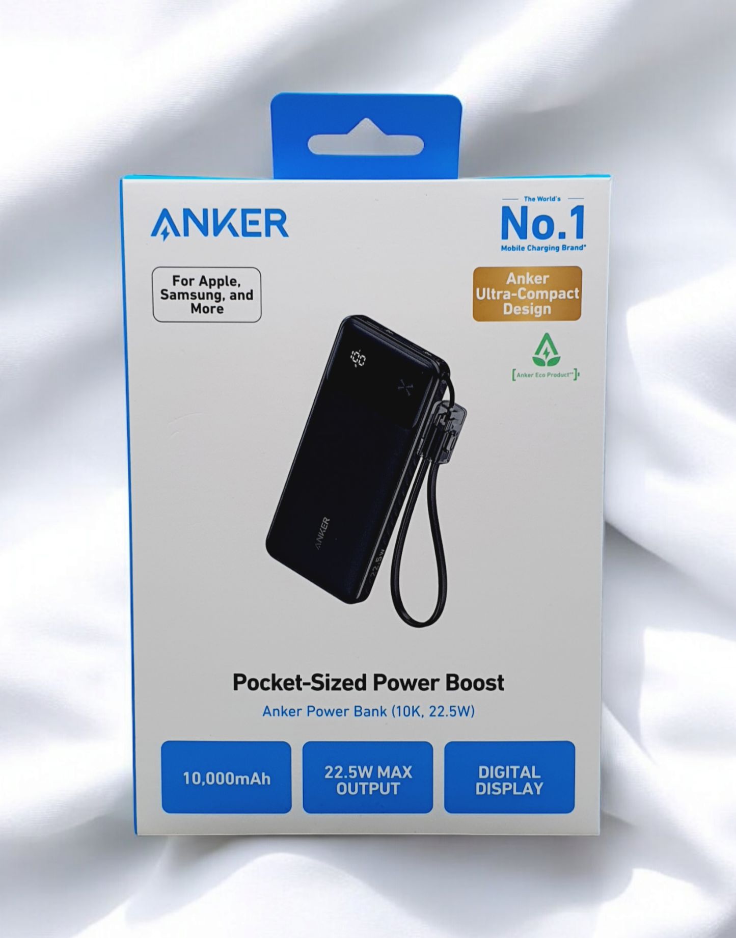 ANKER POWER BANK 10000MAH 22.5W with Cable