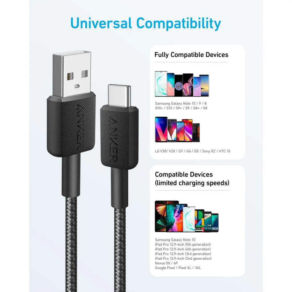 ANKER 322 USB-A TO USB-C CABLE