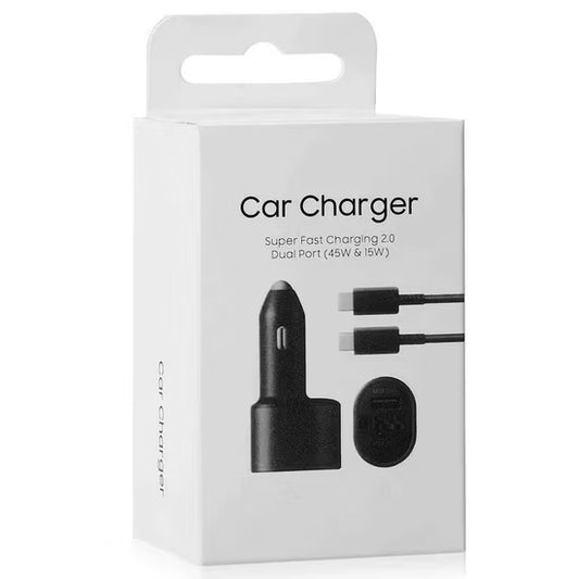 Fast Charger 45w Samsung 12v Charger 2024 Super Fast Dual Car Charger USB ( 45W+15W)