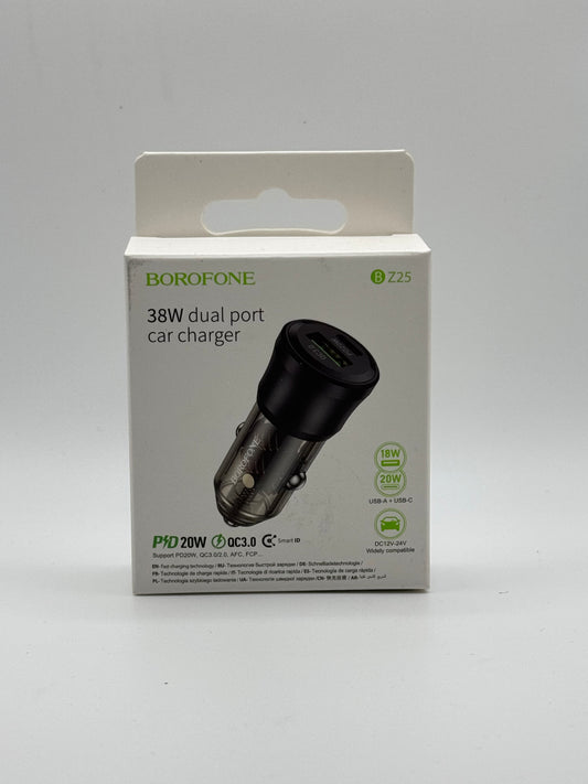 Prise auto (c)20W + (usb)18W borofone bz25