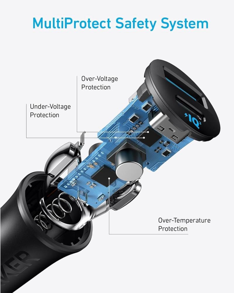 Prise auto Anker 30w double sortie