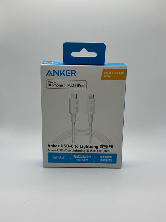 Anker 322 USB-C to Lightning Connector Cable - 6ft Braided
