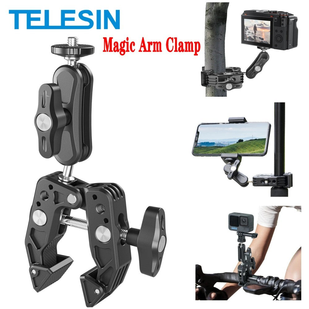 TELESIN Super Clamp Multifunctional 360-Rotation