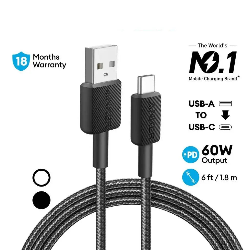 ANKER 322 USB-A TO USB-C CABLE